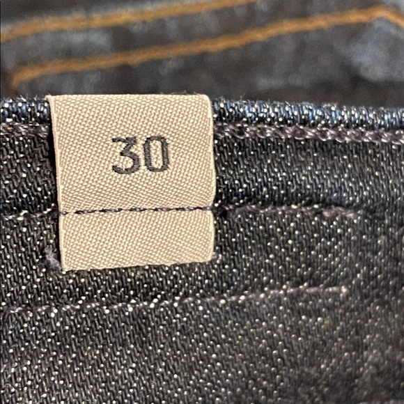 Dark Wash High Rise Skinny Jeans Minimalist Clean Girl Stretch Denim 30 - Picture 12 of 13